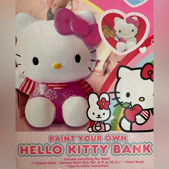 🌻NIB Sanrio Paint your own Hello Kitty Bank - Picture 2 of 3